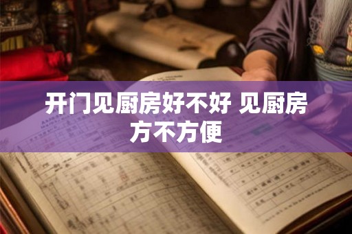 开门见厨房好不好 见厨房方不方便