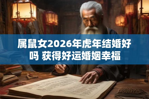 属鼠女2026年虎年结婚好吗 获得好运婚姻幸福