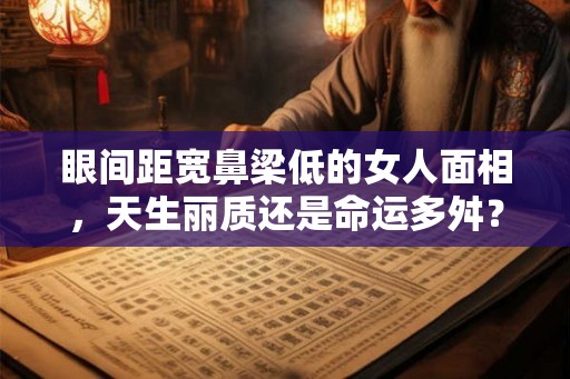 眼间距宽鼻梁低的女人面相，天生丽质还是命运多舛？