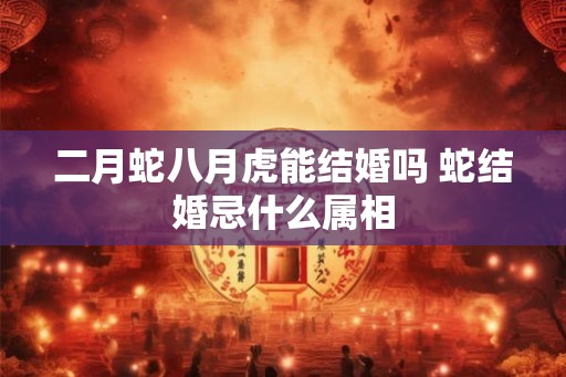 二月蛇八月虎能结婚吗 蛇结婚忌什么属相