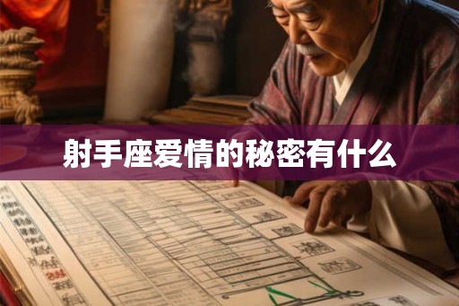 射手座爱情的秘密有什么