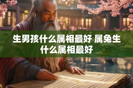 生男孩什么属相最好 属兔生什么属相最好