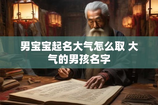 男宝宝起名大气怎么取 大气的男孩名字 男宝宝起名大气怎么取 大气的男孩名字