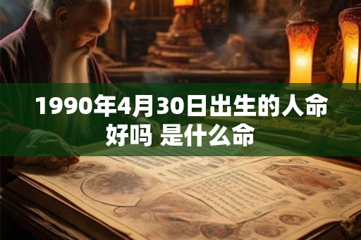 1990年4月30日出生的人命好吗 是什么命