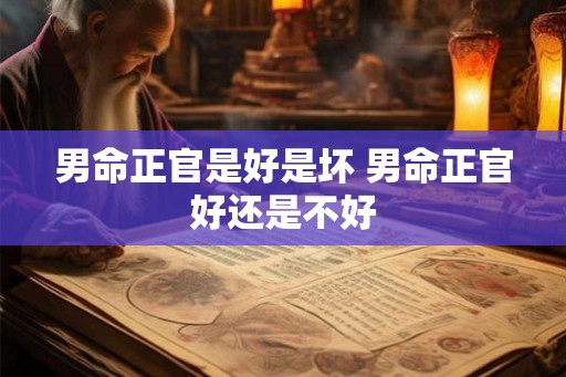 男命正官是好是坏 男命正官好还是不好