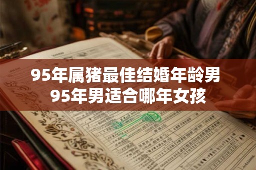 95年属猪最佳结婚年龄男 95年男适合哪年女孩