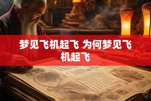 梦见飞机起飞 为何梦见飞机起飞