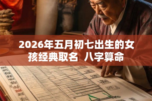 2026年五月初七出生的女孩经典取名  八字算命