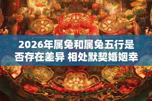 2026年属兔和属兔五行是否存在差异 相处默契婚姻幸福 2026年属兔和属兔五行是否存在差异 相处默契婚姻幸福