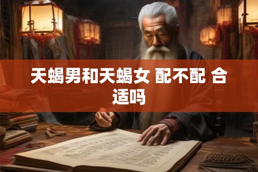 天蝎男和天蝎女 配不配 合适吗