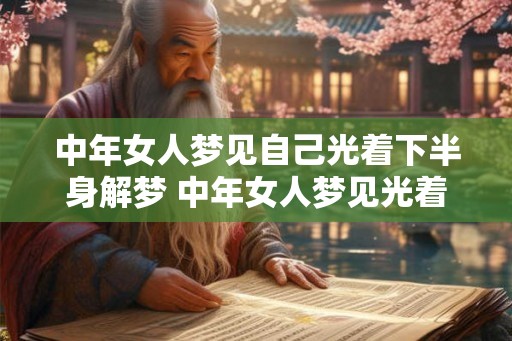中年女人梦见自己光着下半身解梦 中年女人梦见光着下半身代表什么 中年女人梦见自己光着下半身解梦 中年女人梦见光着下半身代表什么