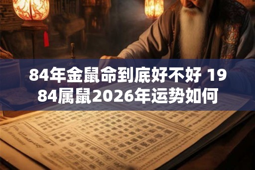 84年金鼠命到底好不好 1984属鼠2026年运势如何