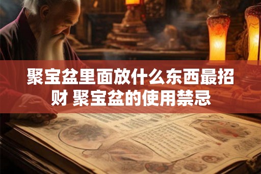 聚宝盆里面放什么东西最招财 聚宝盆的使用禁忌