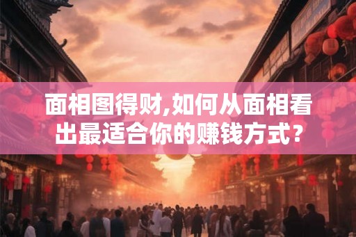 面相图得财,如何从面相看出最适合你的赚钱方式？