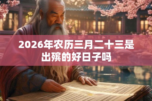 2026年农历三月二十三是出殡的好日子吗