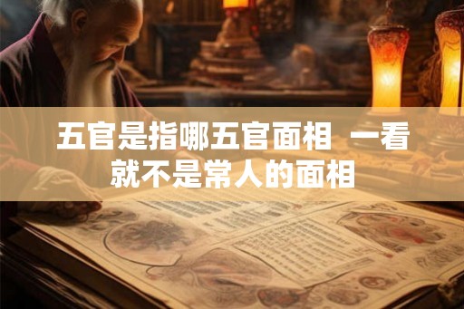 五官是指哪五官面相 一看就不是常人的面相 五官是指哪五官面相 一看就不是常人的面相