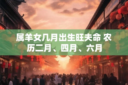 属羊女几月出生旺夫命 农历二月、四月、六月