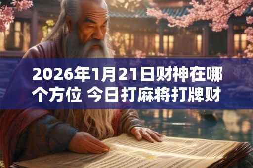 2026年1月21日财神在哪个方位 今日打麻将打牌财运方位