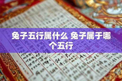 兔子五行属什么 兔子属于哪个五行 兔子五行属什么 兔子属于哪个五行