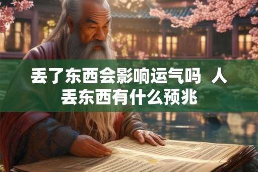 丢了东西会影响运气吗 人丢东西有什么预兆 丢了东西会影响运气吗 人丢东西有什么预兆