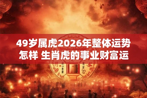 49岁属虎2026年整体运势怎样 生肖虎的事业财富运程如何