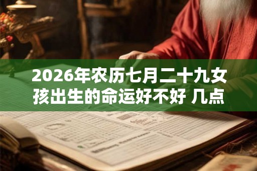 2026年农历七月二十九女孩出生的命运好不好 几点出生吉利
