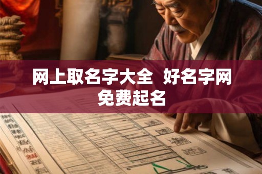 网上取名字大全  好名字网免费起名