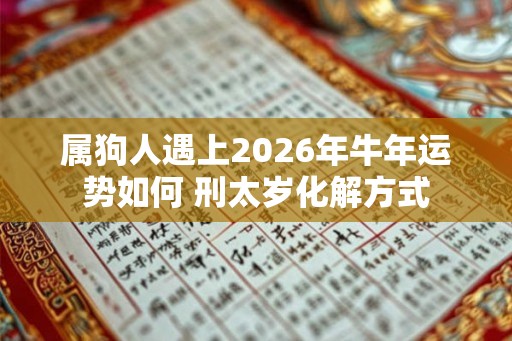 属狗人遇上2026年牛年运势如何 刑太岁化解方式