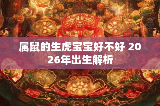 属鼠的生虎宝宝好不好 2026年出生解析 属鼠的生虎宝宝好不好 2026年出生解析