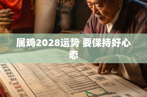 属鸡2028运势 要保持好心态
