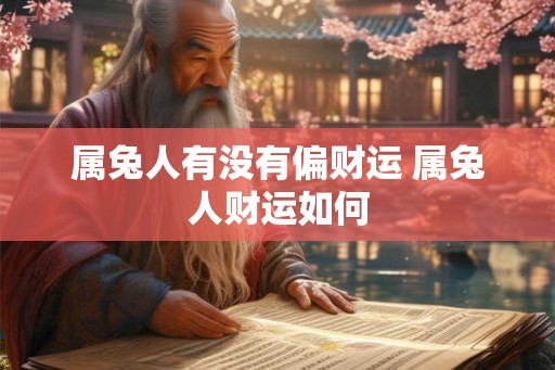 属兔人有没有偏财运 属兔人财运如何