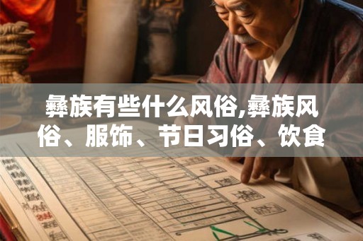 彝族有些什么风俗,彝族风俗、服饰、节日习俗、饮食、民居