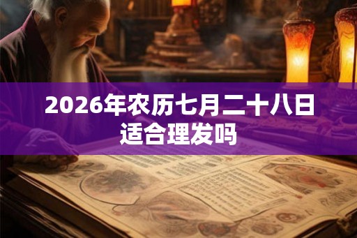 2026年农历七月二十八日适合理发吗