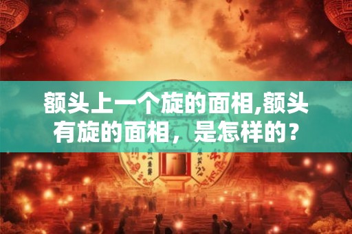 额头上一个旋的面相,额头有旋的面相，是怎样的？