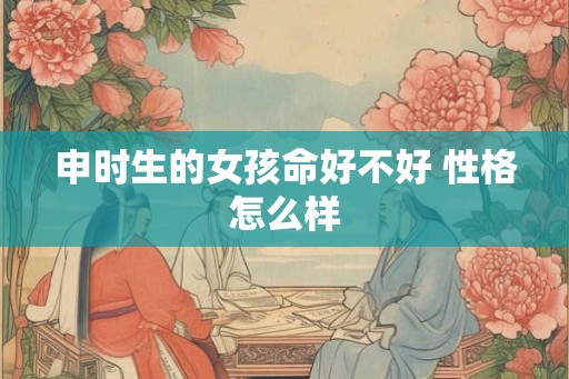 申时生的女孩命好不好 性格怎么样
