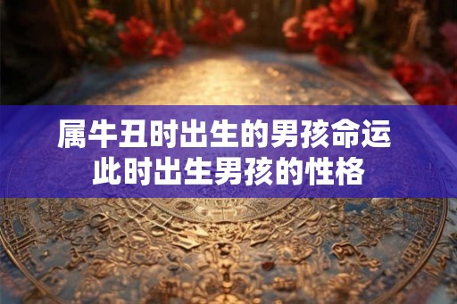 属牛丑时出生的男孩命运 此时出生男孩的性格 属牛丑时出生的男孩命运 此时出生男孩的性格