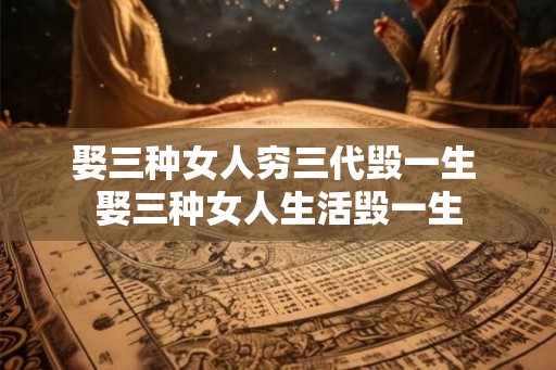 娶三种女人穷三代毁一生 娶三种女人生活毁一生