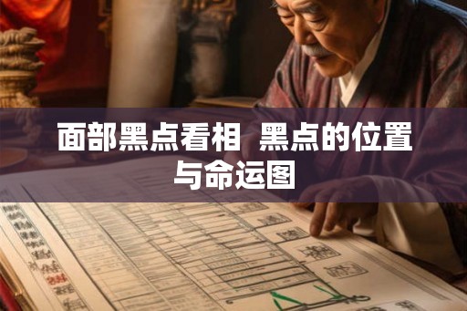 面部黑点看相  黑点的位置与命运图