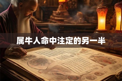 属牛人命中注定的另一半