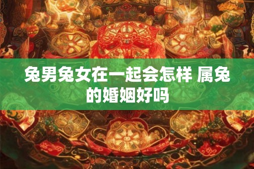 兔男兔女在一起会怎样 属兔的婚姻好吗