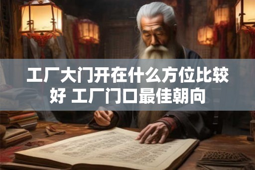 工厂大门开在什么方位比较好 工厂门口最佳朝向 工厂大门开在什么方位比较好 工厂门口最佳朝向