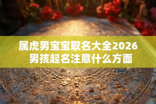 属虎男宝宝取名大全2026  男孩起名注意什么方面