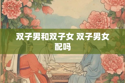 双子男和双子女 双子男女配吗