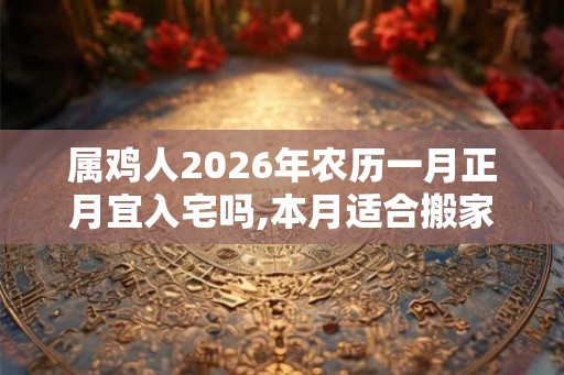 属鸡人2026年农历一月正月宜入宅吗,本月适合搬家的日子