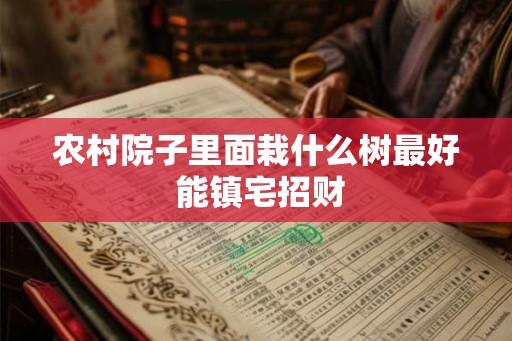 农村院子里面栽什么树最好 能镇宅招财