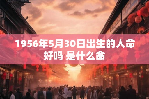 1956年5月30日出生的人命好吗 是什么命