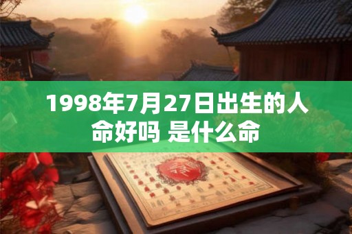 1998年7月27日出生的人命好吗 是什么命 1998年7月27日出生的人命好吗 是什么命