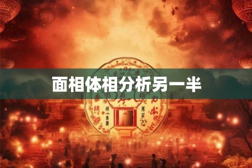 面相体相分析另一半