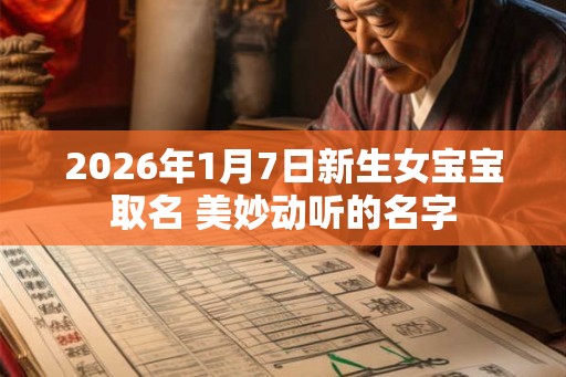 2026年1月7日新生女宝宝取名 美妙动听的名字