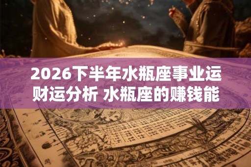 2026下半年水瓶座事业运财运分析 水瓶座的赚钱能力好吗